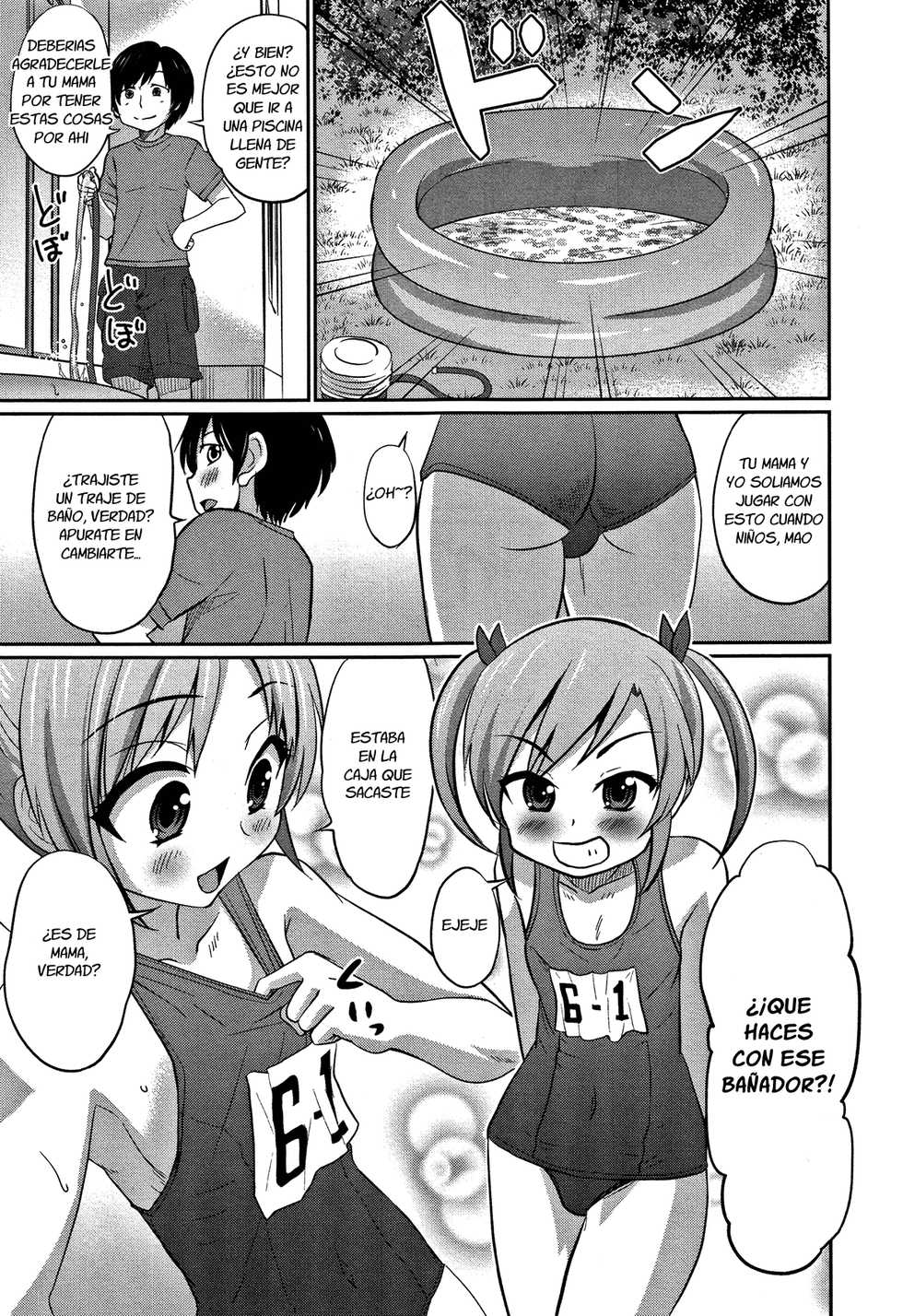 [Hanamaki Kaeru] Ouchi de Pool - Let's Swimming (Otokonoko Friends) [Spanish] [Fanboo] - Page 7