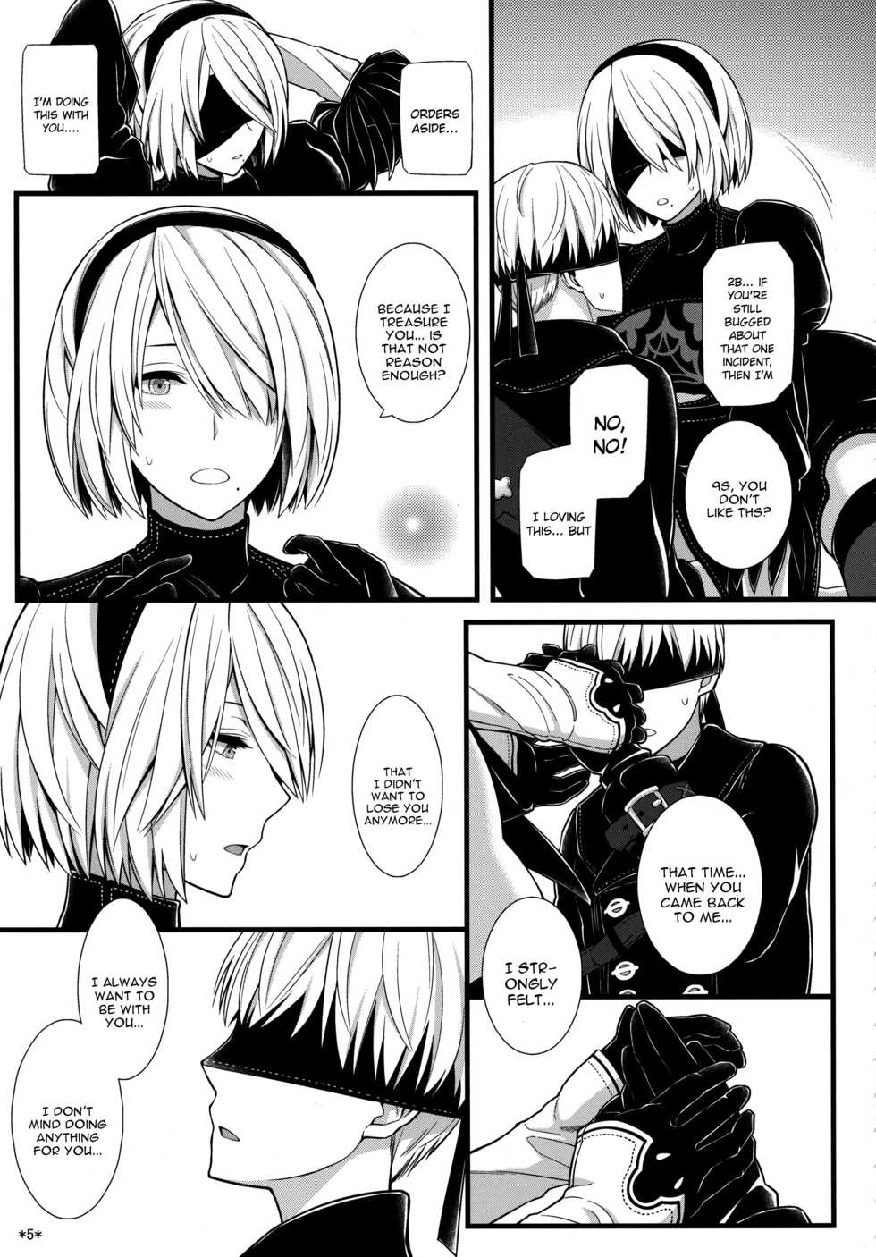 (C92) [Monmo Bokujou (Uron Rei)] Kimi no Egao ga Boku no Hoshi (NieR:Automata) [English] [constantly] - Page 6