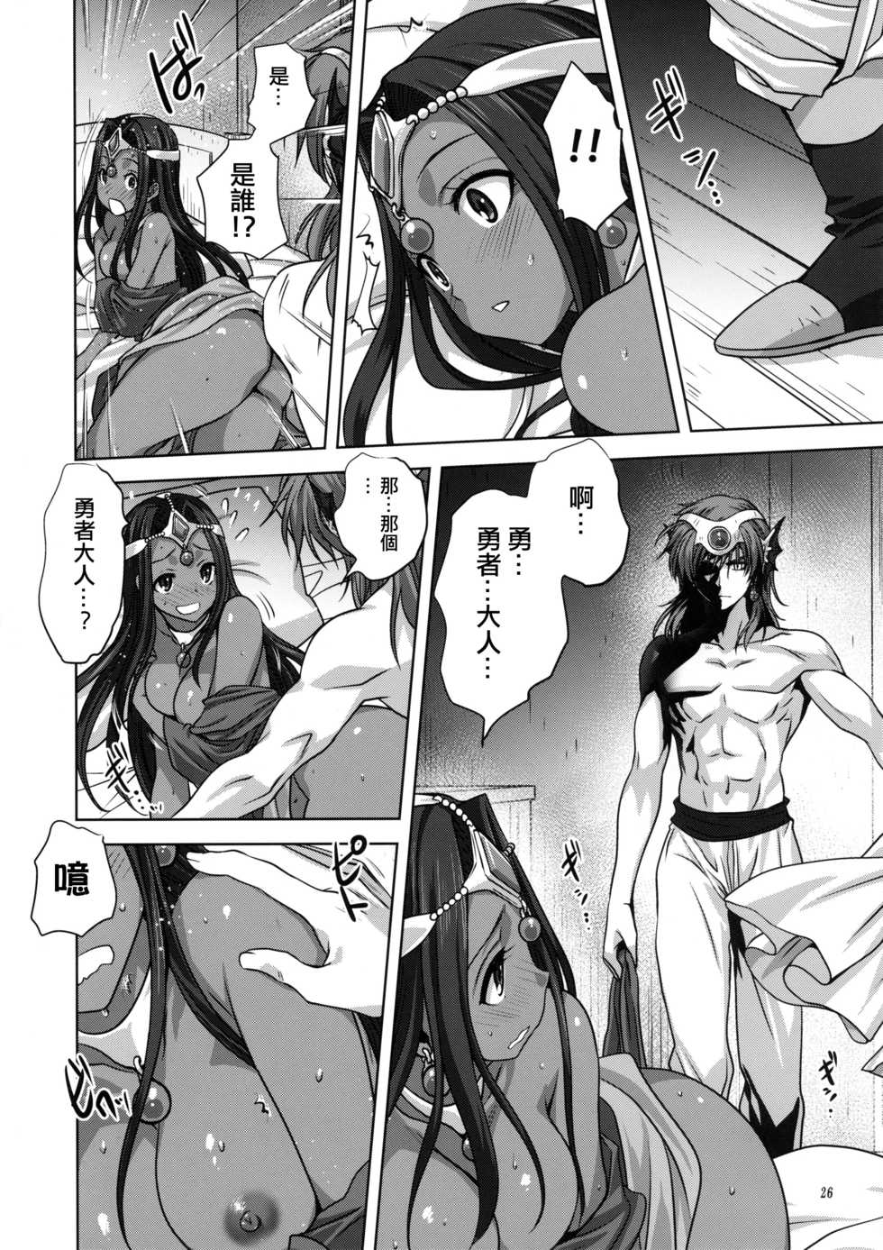 [Mitarashi Club (Mitarashi Kousei)] Anata ga Watashi no Yuusha-sama (Dragon Quest IV) [Chinese] [兔神個人漢化] [Decensored] - Page 25