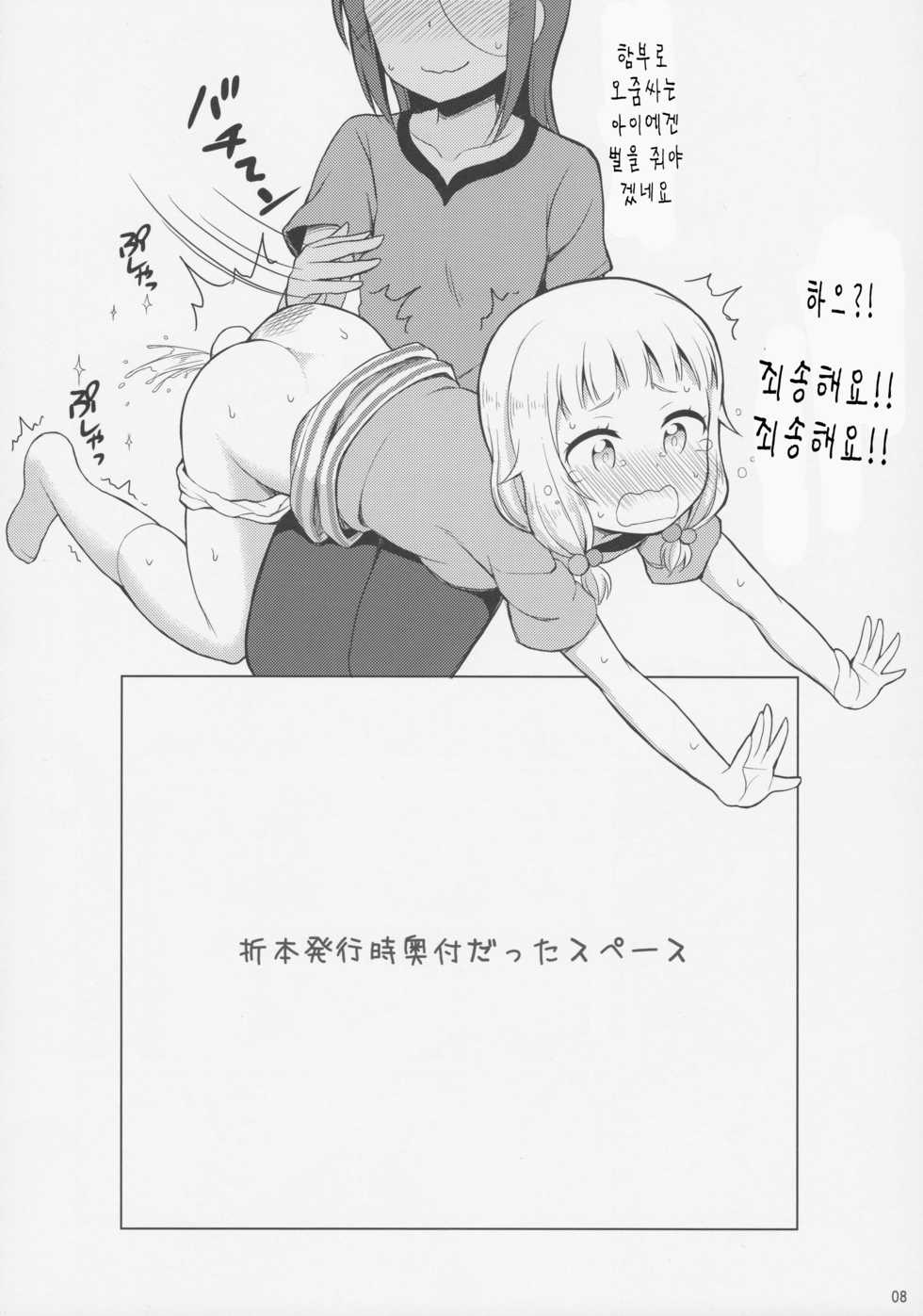 (C92) [Asatsuki Dou (Youta)] Nenecchikko (NEW GAME!) [Korean] [팀 아동복지부] - Page 8
