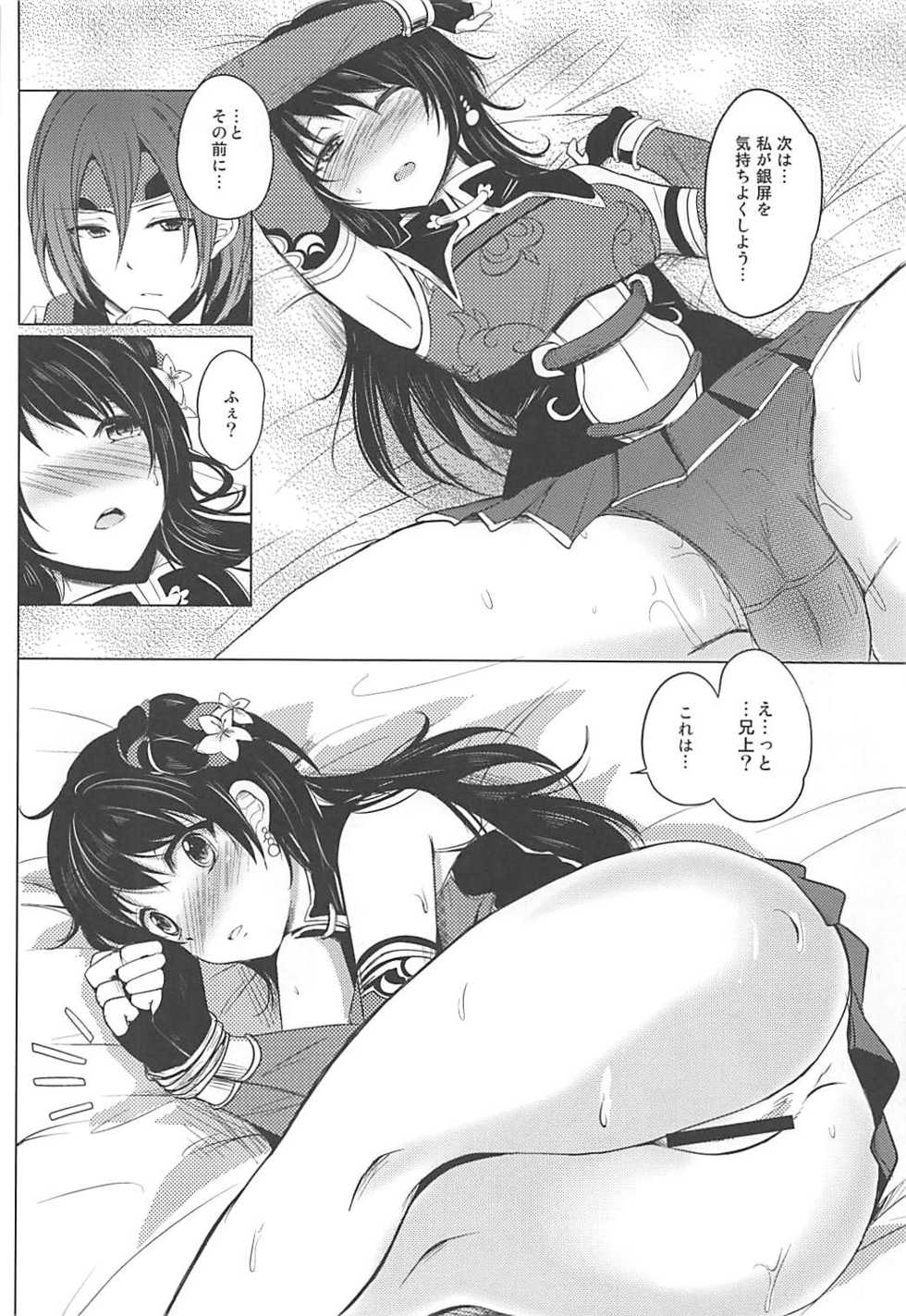 (COMIC1☆7) [momoirohoppe (Rei, Tomu)] Hiriki desuga Ganbarimasu! (Dynasty Warriors) - Page 13
