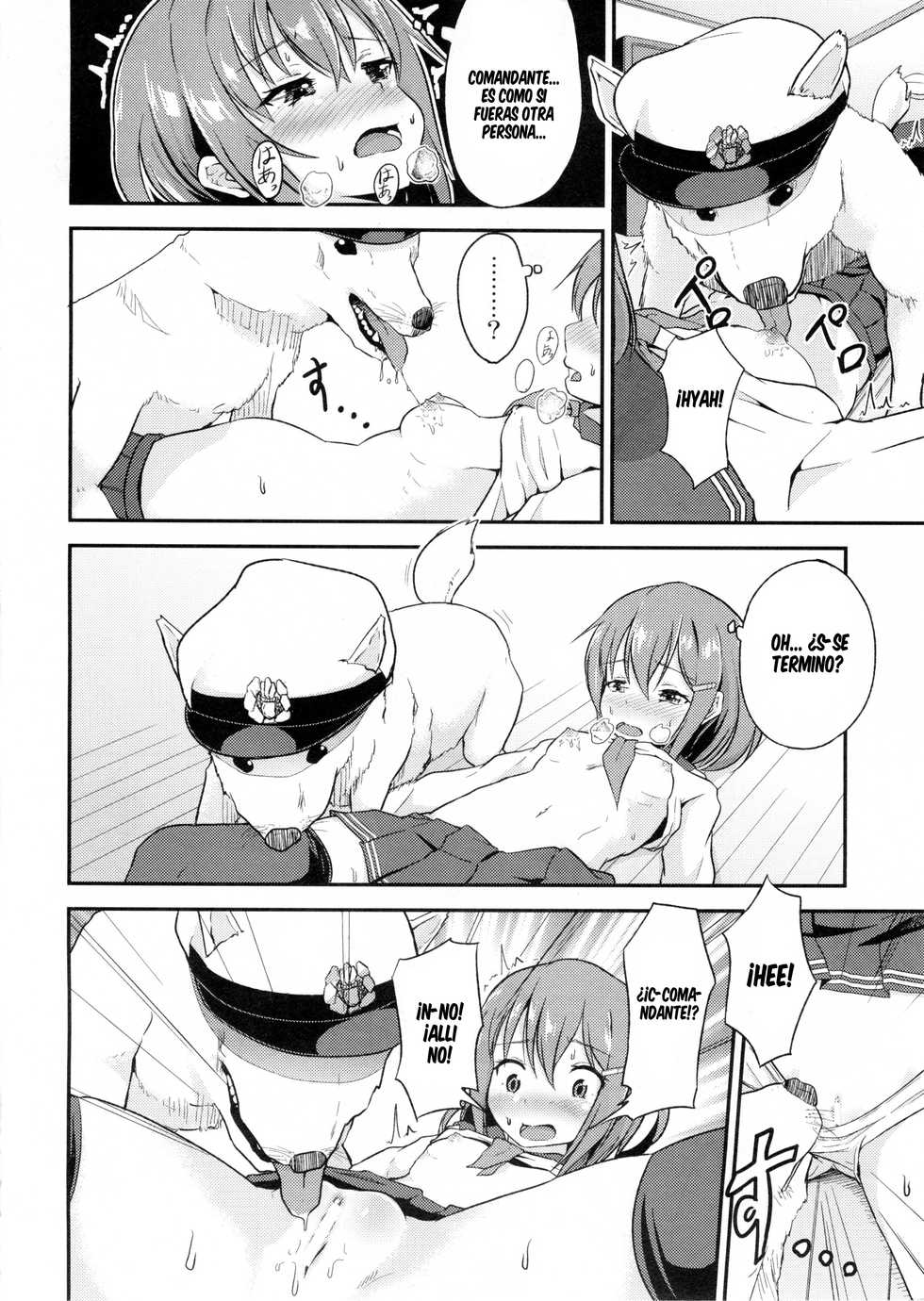 (C87) [Pritannia (Pri)] Shireikan ga Wanko ni Nacchatta!! (Kantai Collection -KanColle-) [Spanish] [cywdt.group] - Page 5