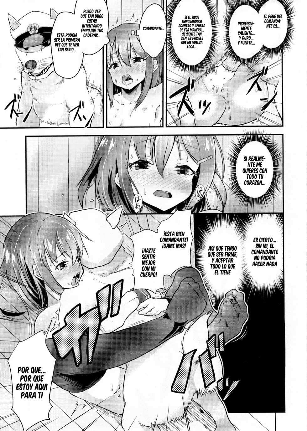 (C87) [Pritannia (Pri)] Shireikan ga Wanko ni Nacchatta!! (Kantai Collection -KanColle-) [Spanish] [cywdt.group] - Page 10