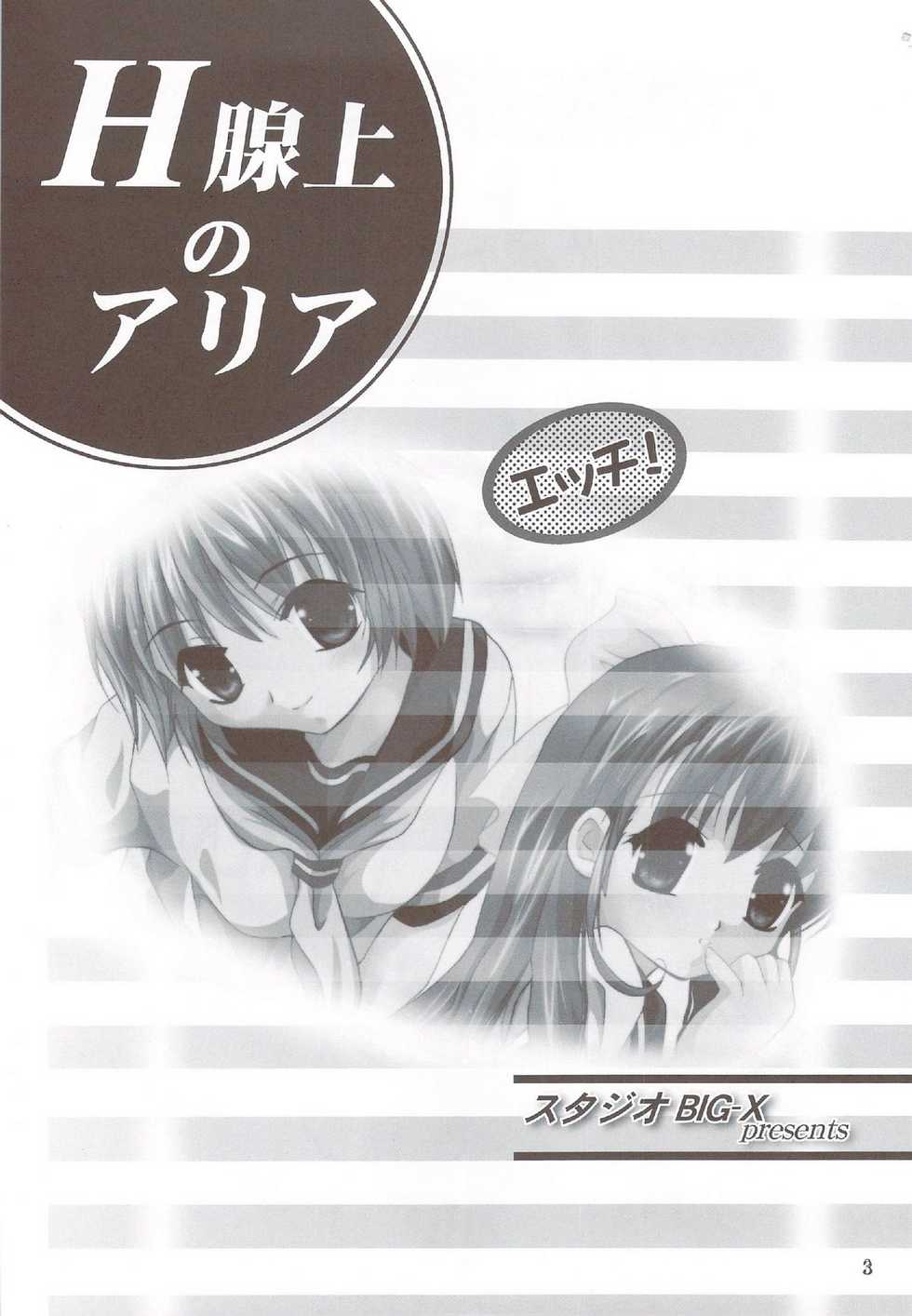 (CR34) [STUDIO BIG-X (Arino Hiroshi)] H Senjou no Aria (Onegai Twins) - Page 2