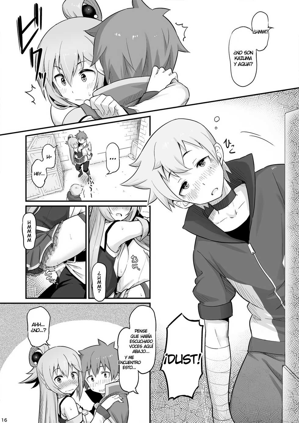 [Pirokobo (Piro)] Damegami-sama wa Nomisugi ni Gochuui o! (Kono Subarashii Sekai ni Syukufuku o!) [Spanish] [Vlothx] [Digital] - Page 17