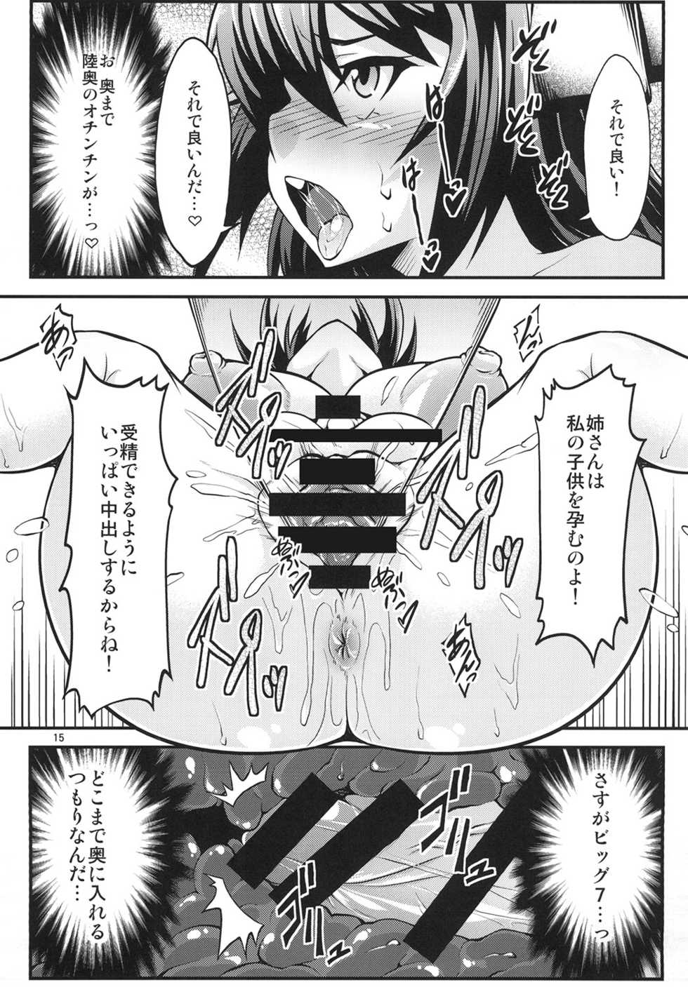 [Studio Nadeshiko (Yamato Nadeshiko)] Futabote! Big 7 (Kantai Collection -KanColle-) [Digital] - Page 15