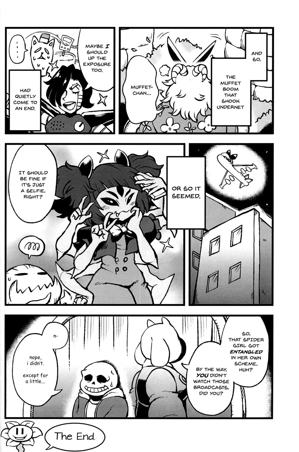 (Minna no Ketsui 2) [Magnitude 711 (Oasis)] Mayonaka no Muffet Live | Midnight Muffet Live (Undertale) [English] - Page 15