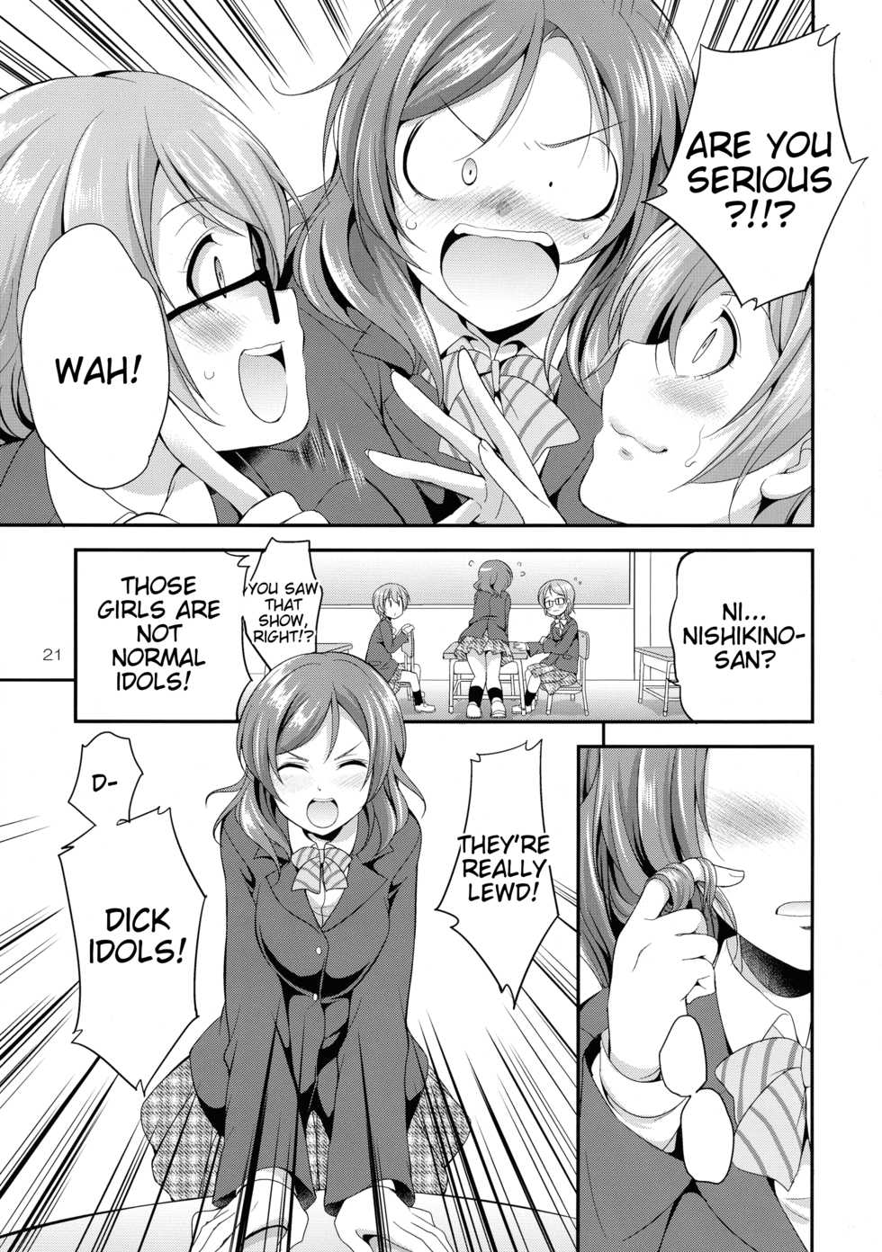 (C93) [Kaguya Hime Koubou (Gekka Kaguya)] Futana Live! 3 (Love Live!) [English] [Tigoris Translates] - Page 21