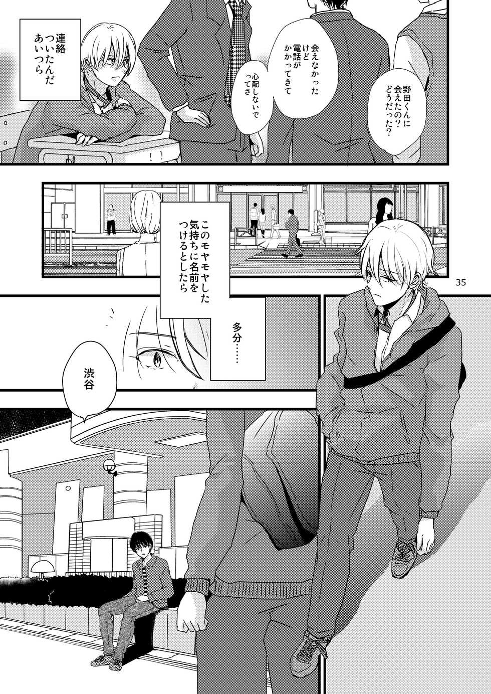 (J.GARDEN 41) [Kume (Minakami Riku)] Ura to Ura no Koufukuron - Page 34