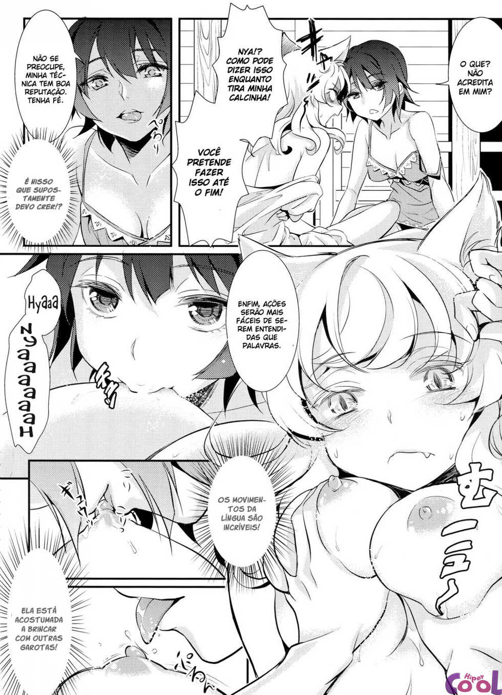 (CT22) [Soramimi (Mytyl)] Neko Douraku | Feline Fun (Bakemonogatari) [Portuguese-BR] {Hiper.cooL} - Page 7