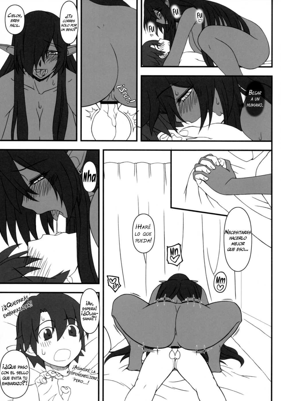 (C93) [Gachinko Shobou (Kobanya Koban)] Kuro no Joou no Isekai Seikatsu | La vida en otro mundo de la reina oscura (Kuroinu ~Kedakaki Seijo wa Hakudaku ni Somaru~) [Spanish] =Vile= - Page 18
