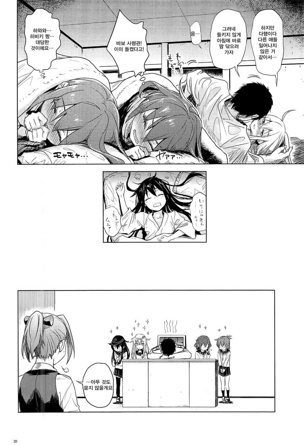 (C91) [infinity line (Misato Nana)] Bep Onsen Futaritabi 3 (Kantai Collection -KanColle-) [Korean] [Qwerty] - Page 19