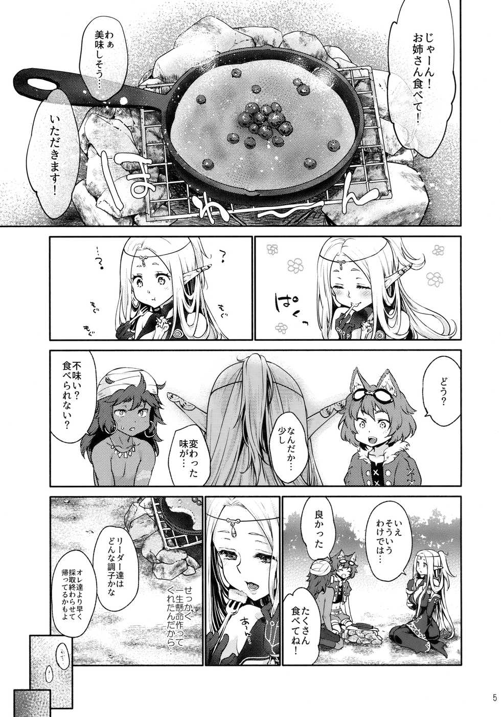 (SC2018 Summer) [Kaze no Gotoku! (Kazabuki Poni)] Hajimete no Sekaiju EXTRA LOVE POTION (Sekaiju no Meikyuu) - Page 4