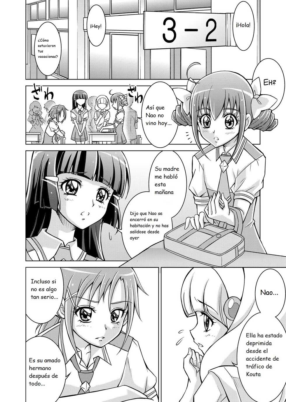 [MACXE'S (monmon)] Doujin Smile Precure! -Mou Hitotsu no Bad End- [Heroina Shokushu Kairaku Sennou] (Smile Precure!) [Spanish] - Page 8