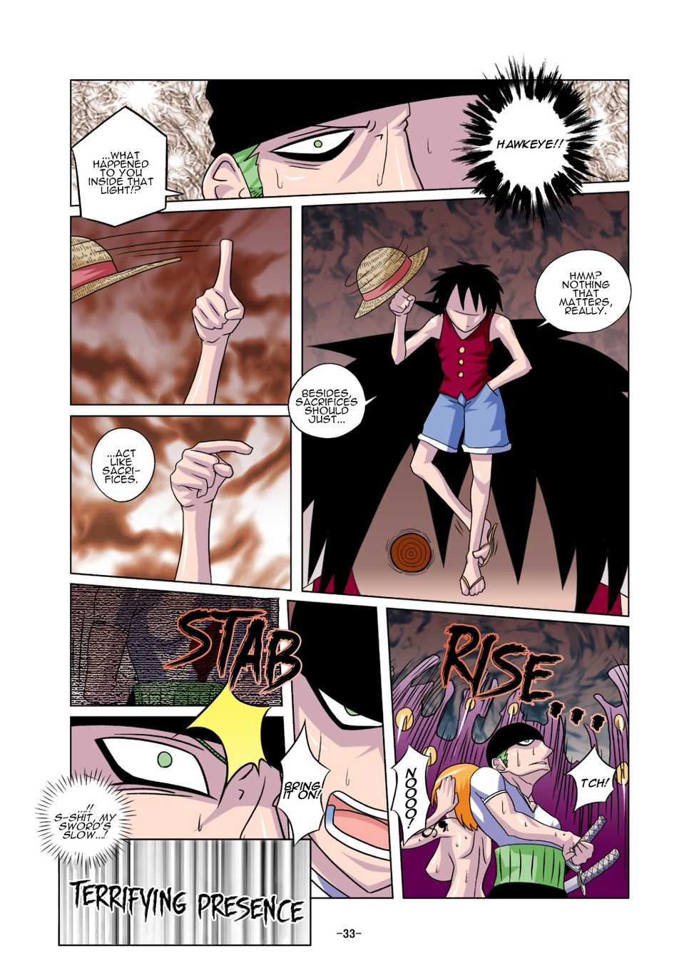 [Raisin Pie (Tamaki Denchuu)] Shoku no Utage | Feast of the Eclipse (One Piece) [English] [EHCOVE] - Page 33