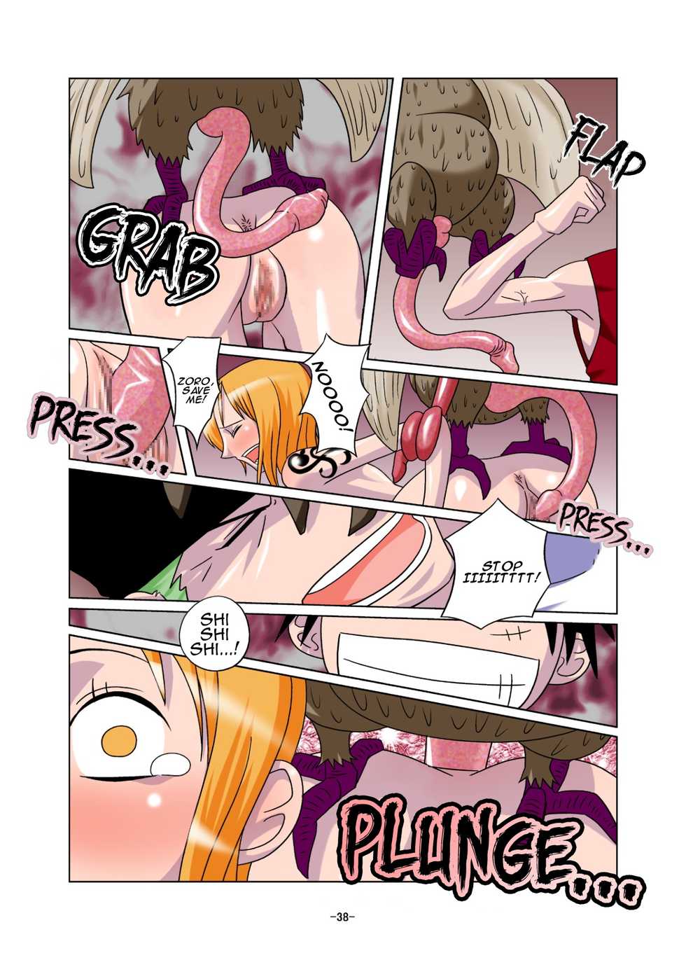 [Raisin Pie (Tamaki Denchuu)] Shoku no Utage | Feast of the Eclipse (One Piece) [English] [EHCOVE] - Page 38