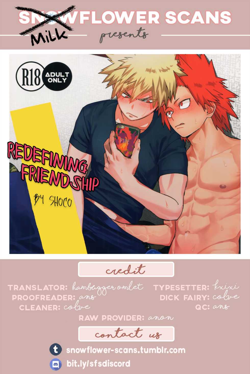 (Douyara Deban no Youda! 10) [SCO.LABO (shoco)] Yuujou Heni | Redefining Friendship (Boku no Hero Academia) [English] [Decensored] - Page 35