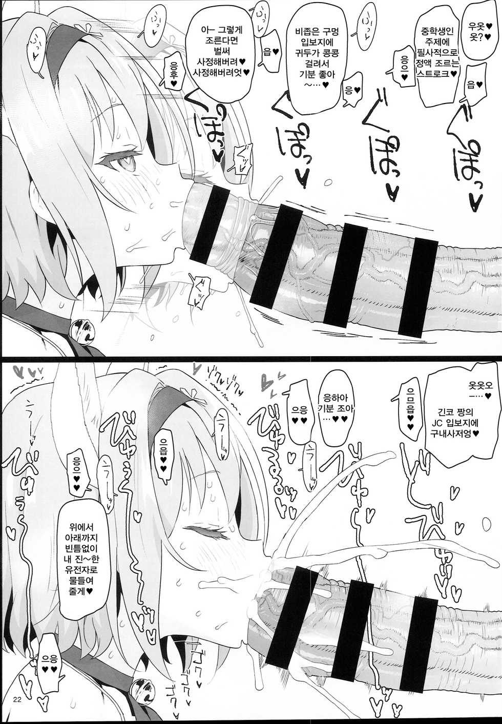 (C94) [2nd color (Typehatena)] Loli Harem Shujinkou ni (Saimin de) Nattemita (Ryuuou no Oshigoto!) [Korean] - Page 22