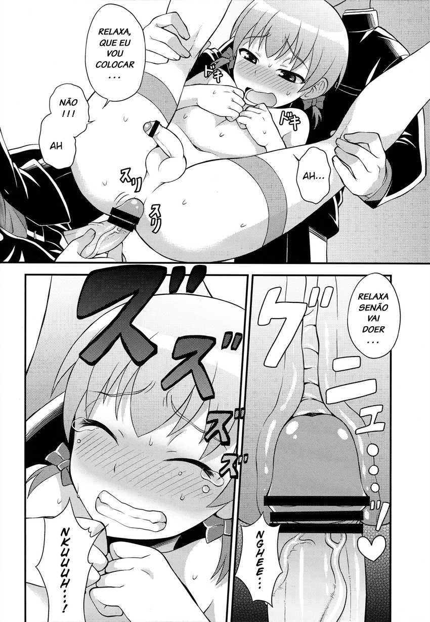 (Shota Scratch 18) [Datsuryoku Kenkyuukai (Kanbayashi Takaki)] Iinchou ga Ore Tachi no Tame ni Chou Ganbatte Kureru Hon | The class president is taking it for the team [Portuguese-BR] [LIANEF] - Page 16