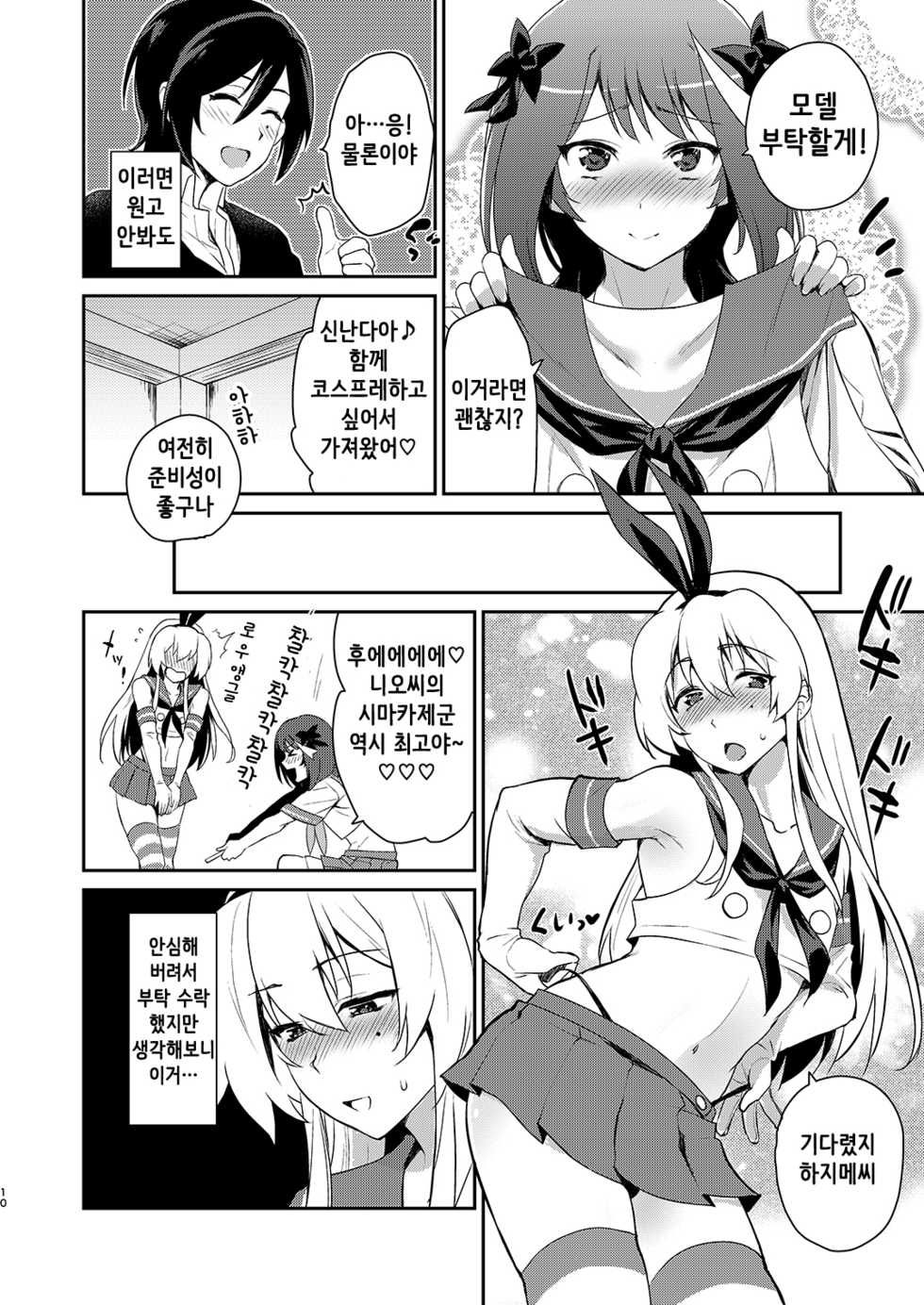 [Kitsune (Tachikawa Negoro)] Otokonoko Sakka ga Genkou Gasshuku o Kaisai Shitara! (Kantai Collection -KanColle-) [Korean] [Digital] - Page 9