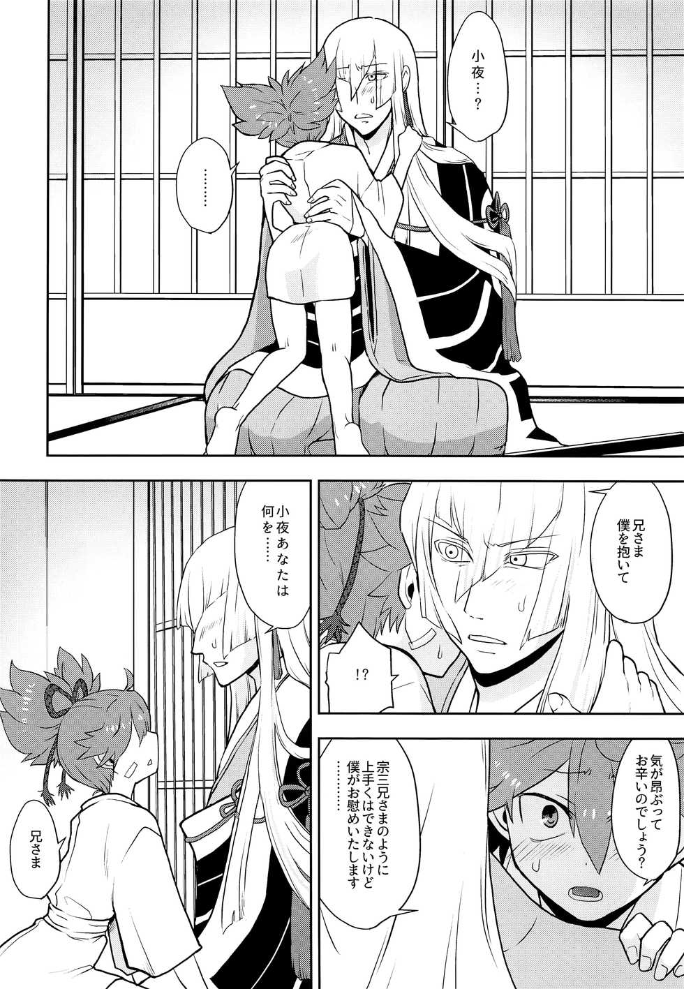 (C90) [ERROR404 (Nikaido Kai)] Naisho ni shite ne (Touken Ranbu) - Page 7