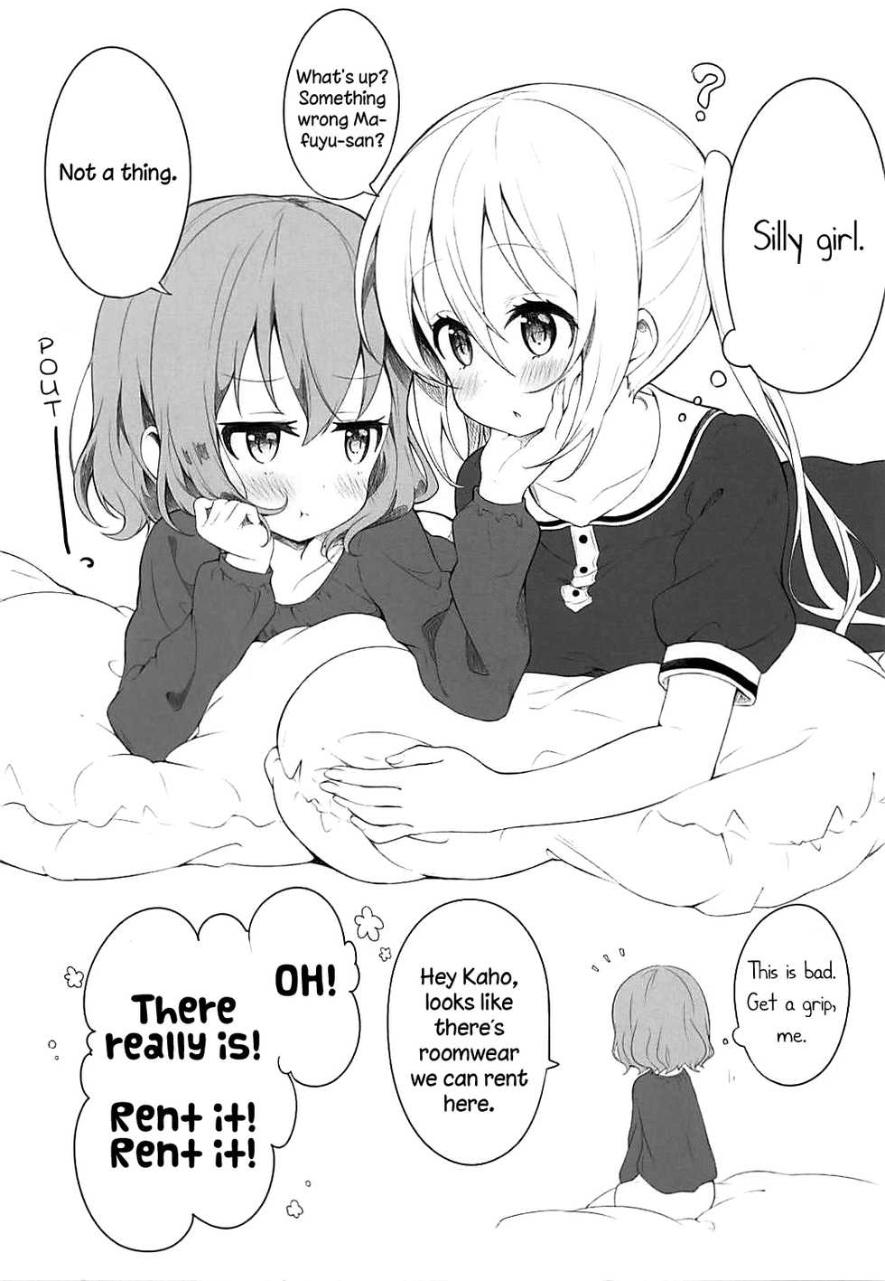(SC2018 Summer) [fluffy x fluffy (Waki)] Koisuru Mafuyu wa Hon ga Ususugite Sugu Kaho to Ecchi Shichau no. | The book is too thin so Mafuyu gets straight to the ecchi with Kaho (Blend S) [English] {WSDHANS} - Page 8