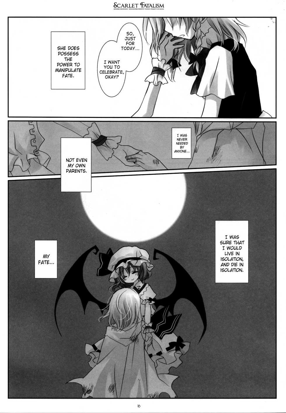 (Reitaisai 6) [CHRONOLOG, Rengaworks (Sakurazawa Izumi)] Scarlet Fatalism (Touhou Project) [English] [SaHa] [Incomplete] - Page 15