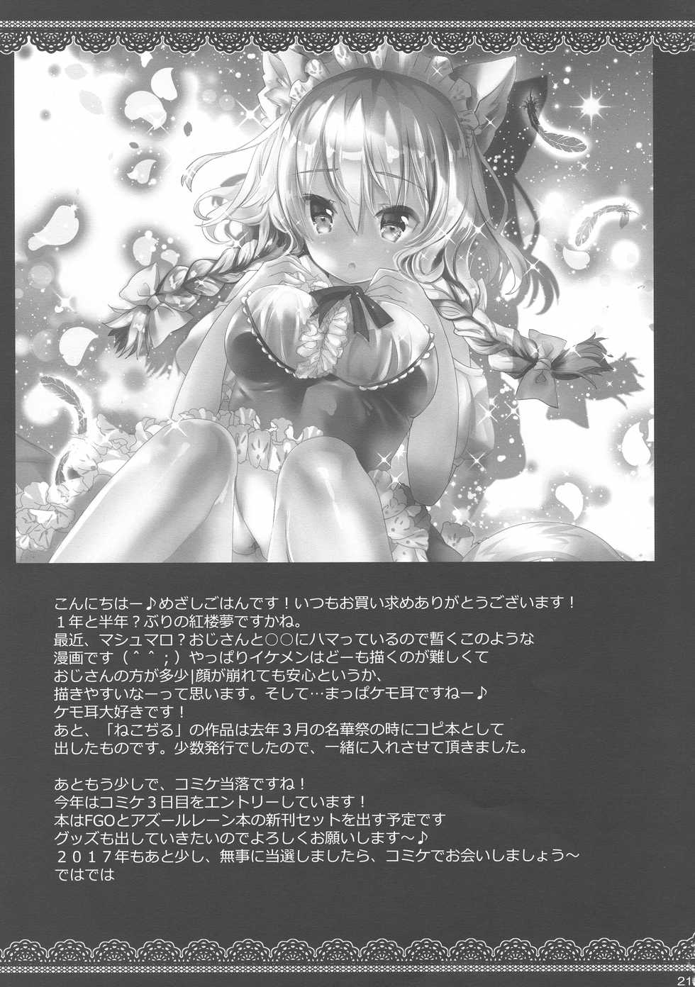 (Kouroumu 13) [megalodon (Mezashi Gohan)] Oji-san ga Koneko Saki Nyan o Hiroimashita (Touhou Project) - Page 20