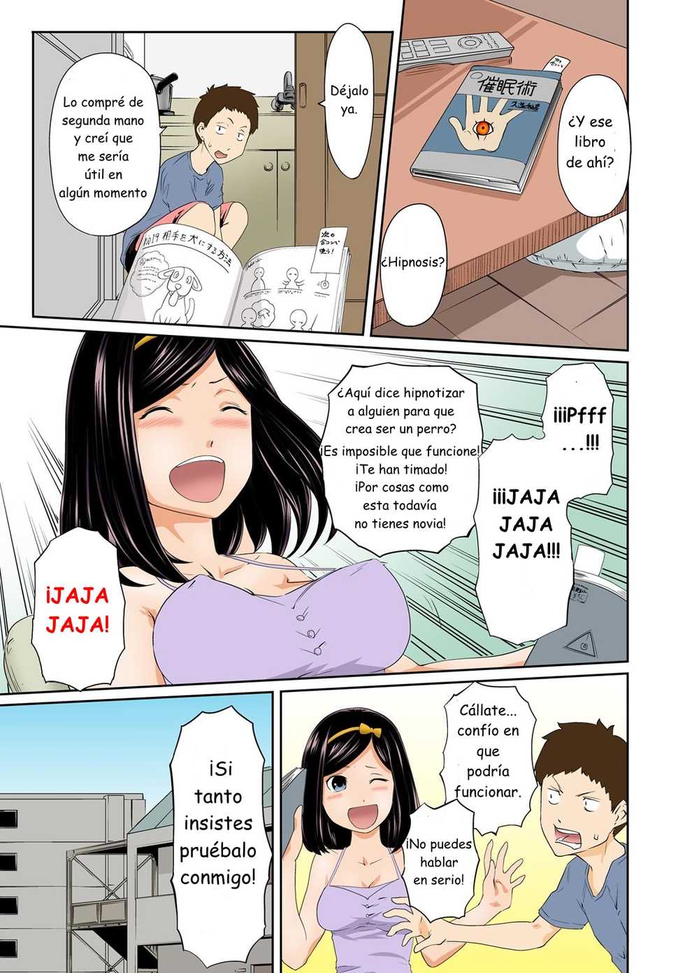 [Qunami Himehiko, Akahige] Perohame Saiminjutsu! ~Namaiki na Imouto yo, Inu ni Naare!~ |  Hípnosis: Mi hermana descarada se volvió un perro [Spanish] [Unnick] - Page 5