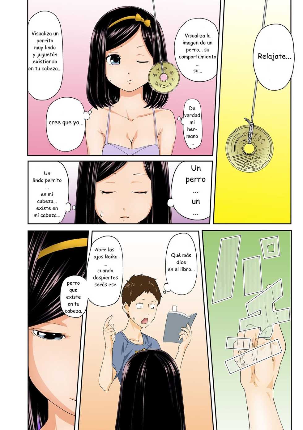 [Qunami Himehiko, Akahige] Perohame Saiminjutsu! ~Namaiki na Imouto yo, Inu ni Naare!~ |  Hípnosis: Mi hermana descarada se volvió un perro [Spanish] [Unnick] - Page 6