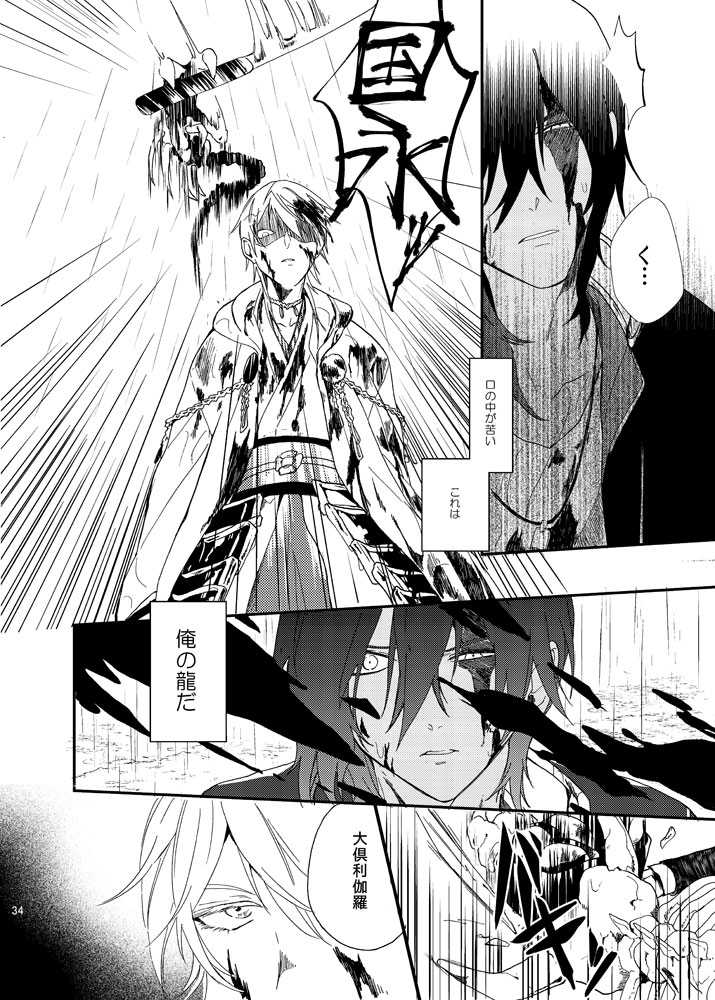 [Ushiro Sugata ha Suzuki (Nozitaru)] Ryuu no Namida wa Kitto, Amai (Touken Ranbu) [Digital] - Page 33