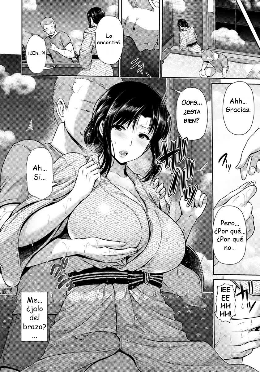 Toba Yuga Nureru Miboujin Yukemuri no Naka de... 