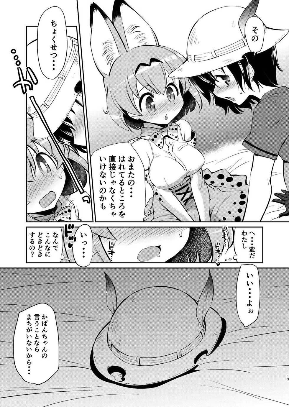 [Yokoshimaya. (Yokoshima Takemaru)] Taihen! Serval-chan no Omata ga Harechatta! (Kemono Friends) [Digital] - Page 12