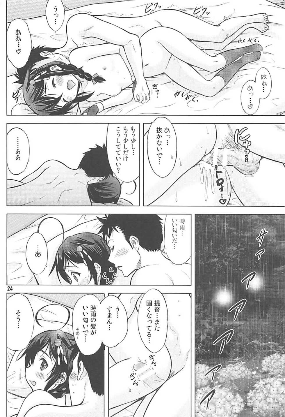 (C94) [Nekoyashiki (Nekodanshaku)] Amaoto o Kazoeru You ni (Kantai Collection -KanColle-) - Page 23