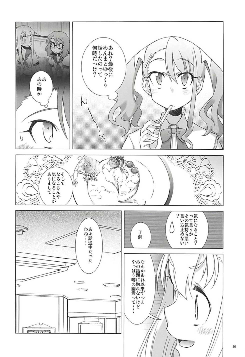 (C80) [Rikudou Juku (Rikudou Koushi)] Juku Hou 05 (Ano Hi Mita Hana no Namae wo Bokutachi wa Mada Shiranai.) - Page 35