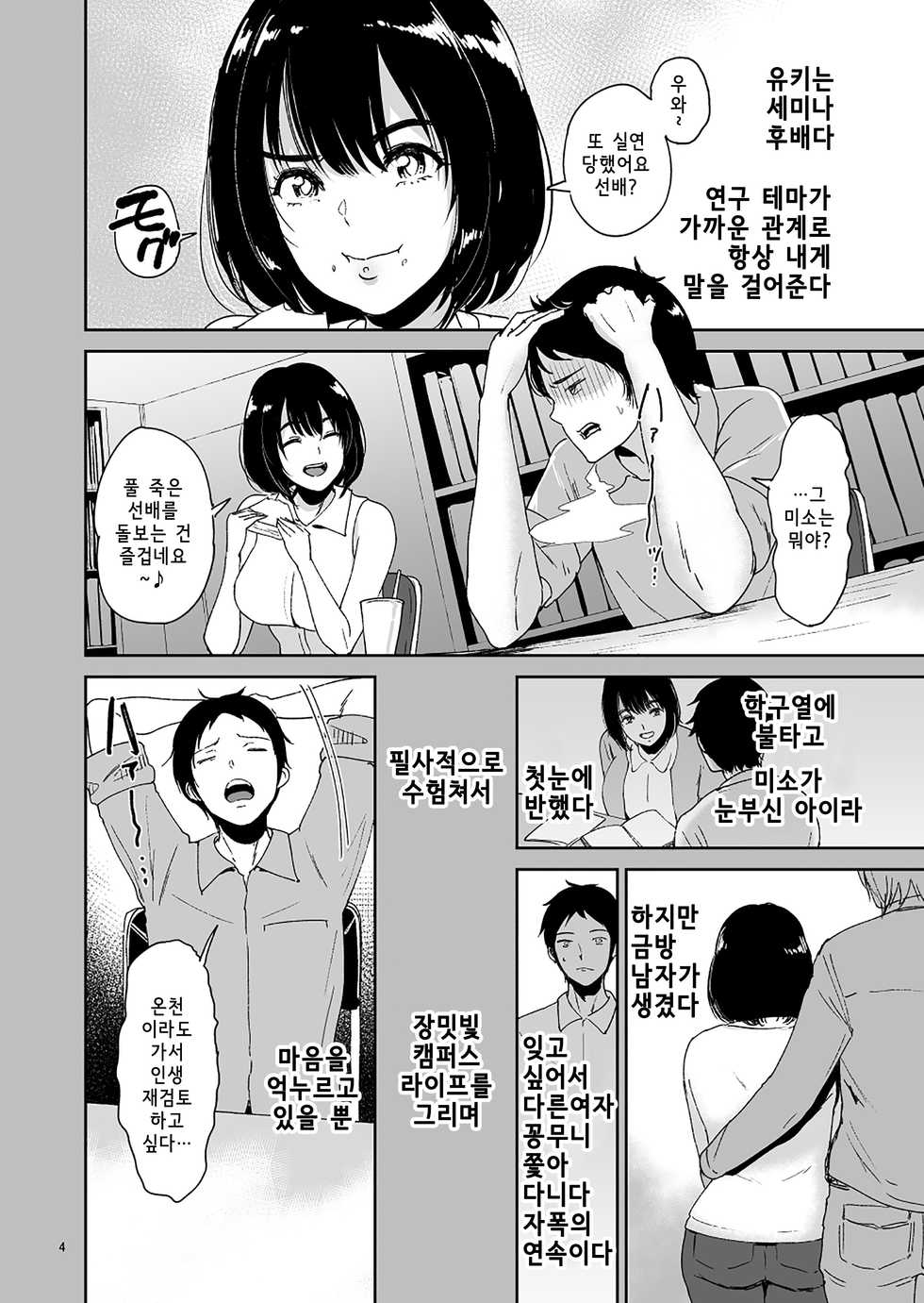[yogurt (bifidus)] Kouhai Tanetsuke Onsen - Nishimura Yuki-chan ni Marking | 후배교배온천 -니시무라 유키에케 마킹 [Korean] [Digital] - Page 3
