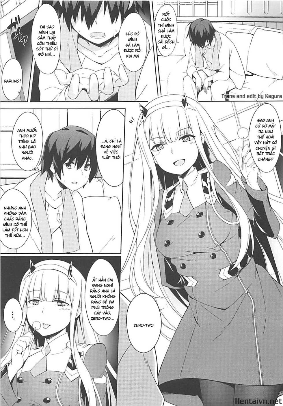 (COMIC1☆13) [Otukimi Koubo (Akizora Momidi)] Darling Escort (DARLING in the FRANXX) [Vietnamese] {HentaiVN} - Page 4