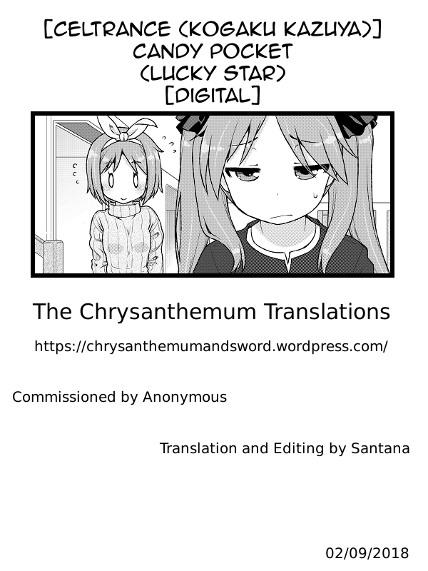 [CELTRANCE (Kogaku Kazuya)] CANDY POCKET (Lucky Star) [English] [The Chrysanthemum Translations] [Digital] - Page 25