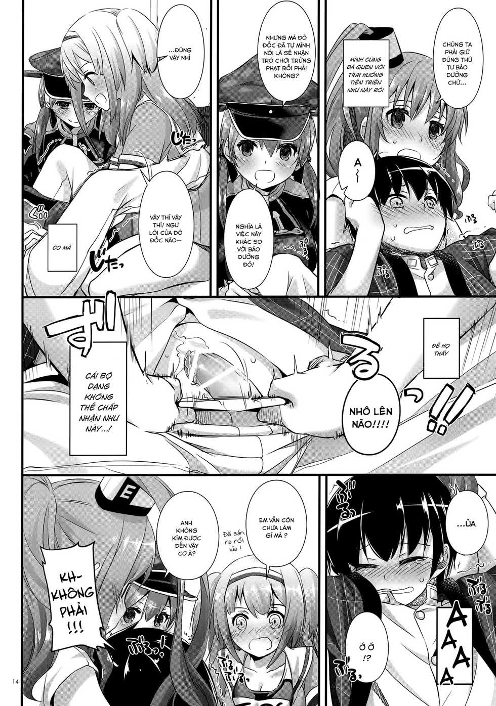 (C91) [Digital Lover (Nakajima Yuka)] D.L. action 111 (Kantai Collection -KanColle-) [Vietnamese Tiếng Việt] {XXX Inc} - Page 13