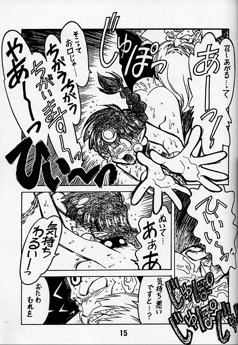 (C50) [Bible (Ogata Satomi)] Kyouakuteki Shidou Daiichijou Daigokou (NG Knight Lamune &40) - Page 14