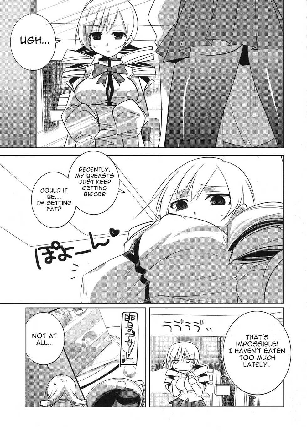 (COMIC1☆5) [DANGER=ZONE (Tokita Monta)] Saikin Seifuku no Mune ga Kitsuku nattekite Okomari no Yousu no Mami-san. (Puella Magi Madoka Magica) [English] [Gagak_Black] - Page 3