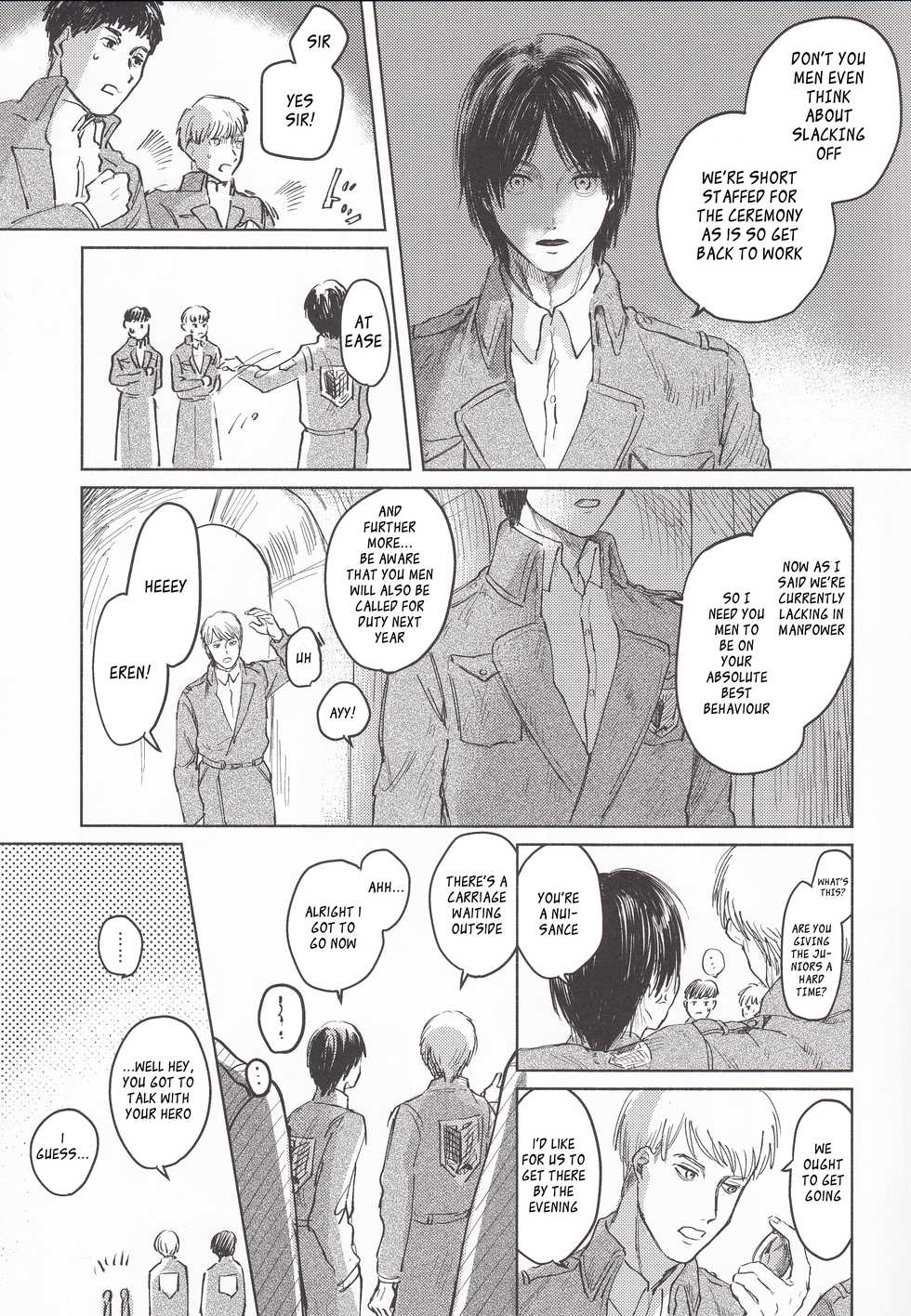 (Chou Hekigai Chousa Haku 2018) [bin (Enko)] Anata to Dareka no Yoru | You & Someone's Night (Shingeki no Kyojin) [English] [Roadwarior2] - Page 8
