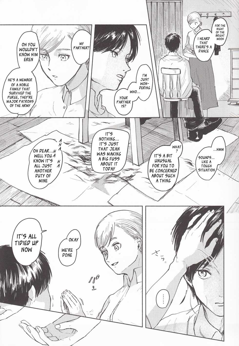 (Chou Hekigai Chousa Haku 2018) [bin (Enko)] Anata to Dareka no Yoru | You & Someone's Night (Shingeki no Kyojin) [English] [Roadwarior2] - Page 20