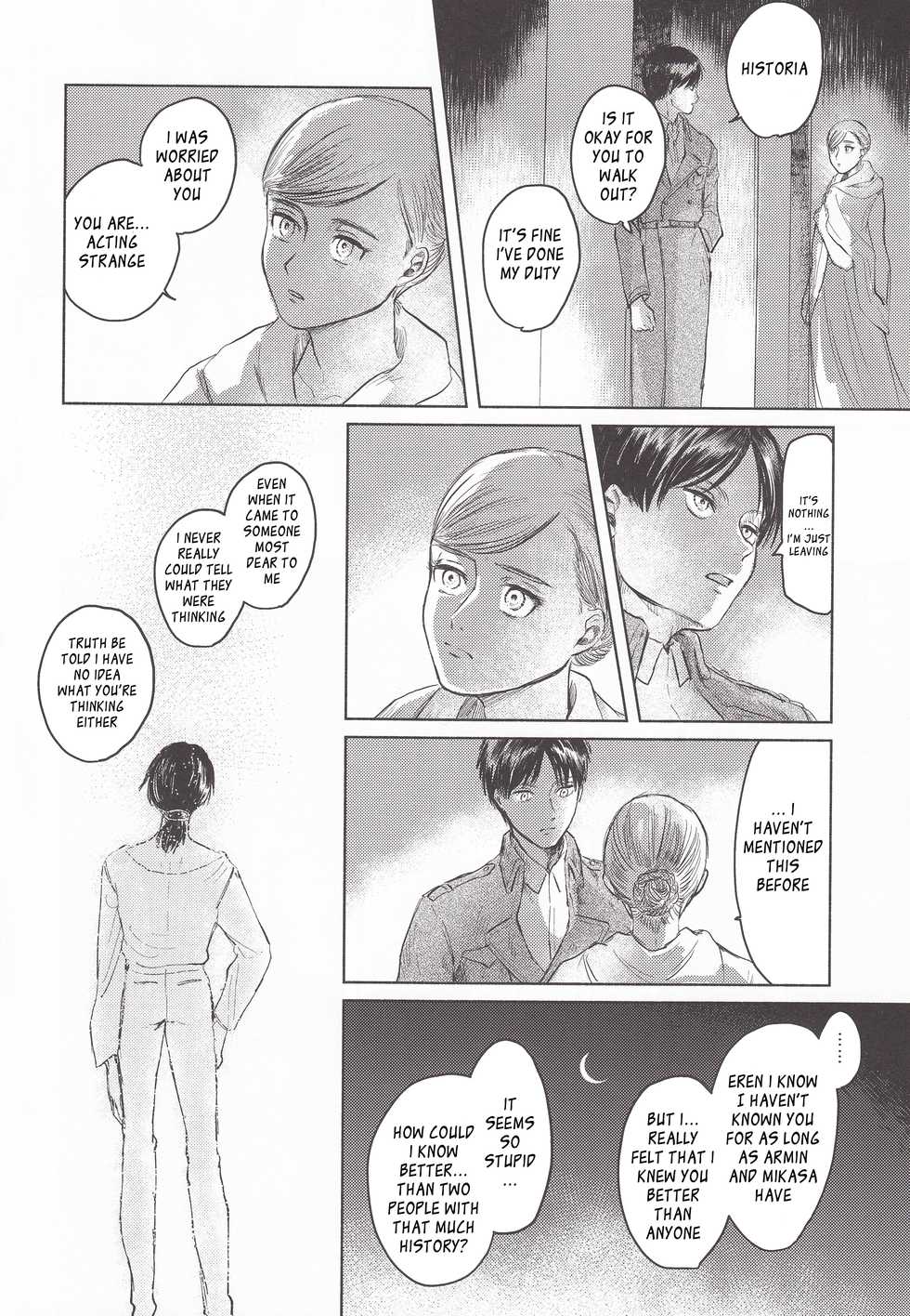 (Chou Hekigai Chousa Haku 2018) [bin (Enko)] Anata to Dareka no Yoru | You & Someone's Night (Shingeki no Kyojin) [English] [Roadwarior2] - Page 25