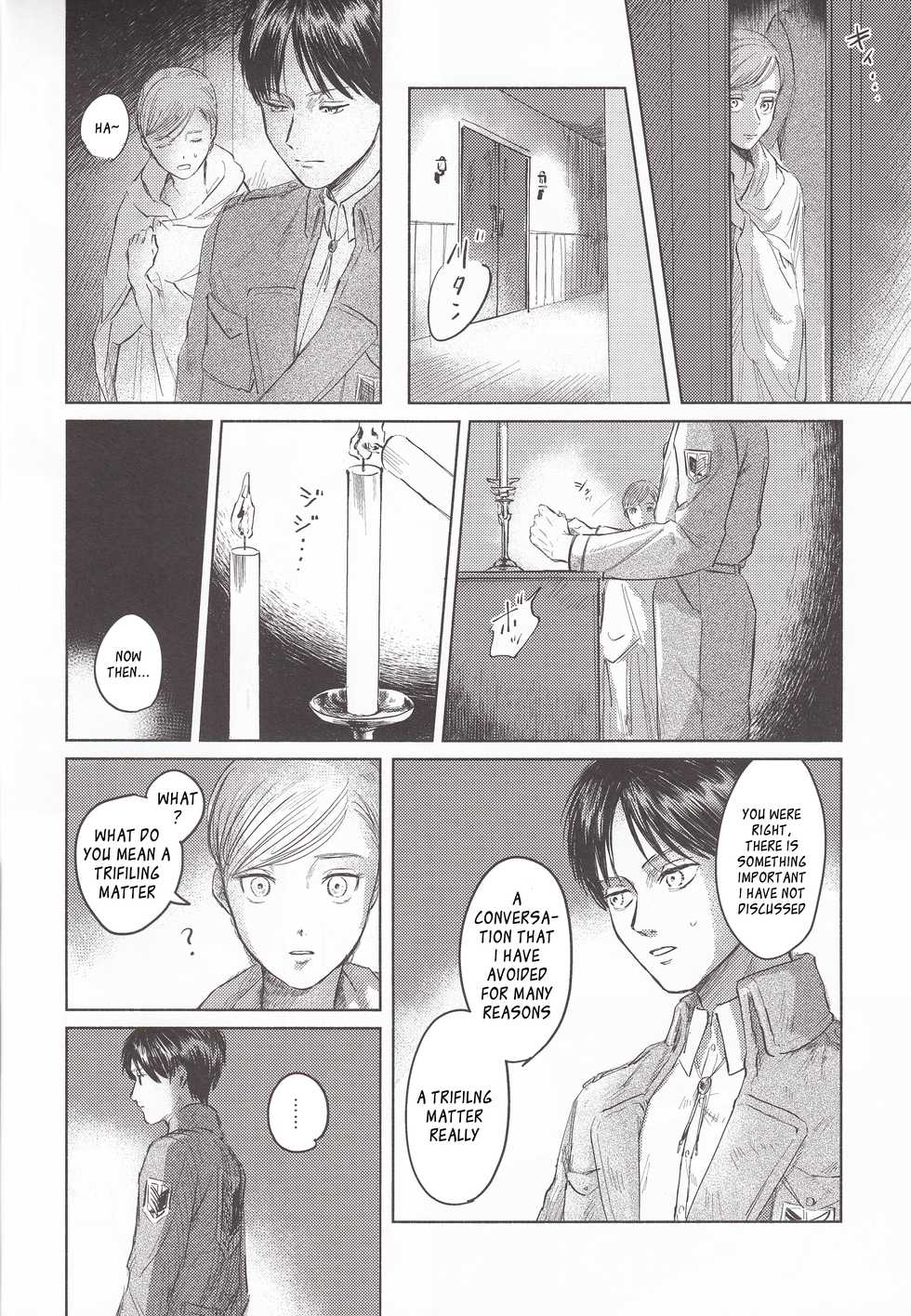 (Chou Hekigai Chousa Haku 2018) [bin (Enko)] Anata to Dareka no Yoru | You & Someone's Night (Shingeki no Kyojin) [English] [Roadwarior2] - Page 27