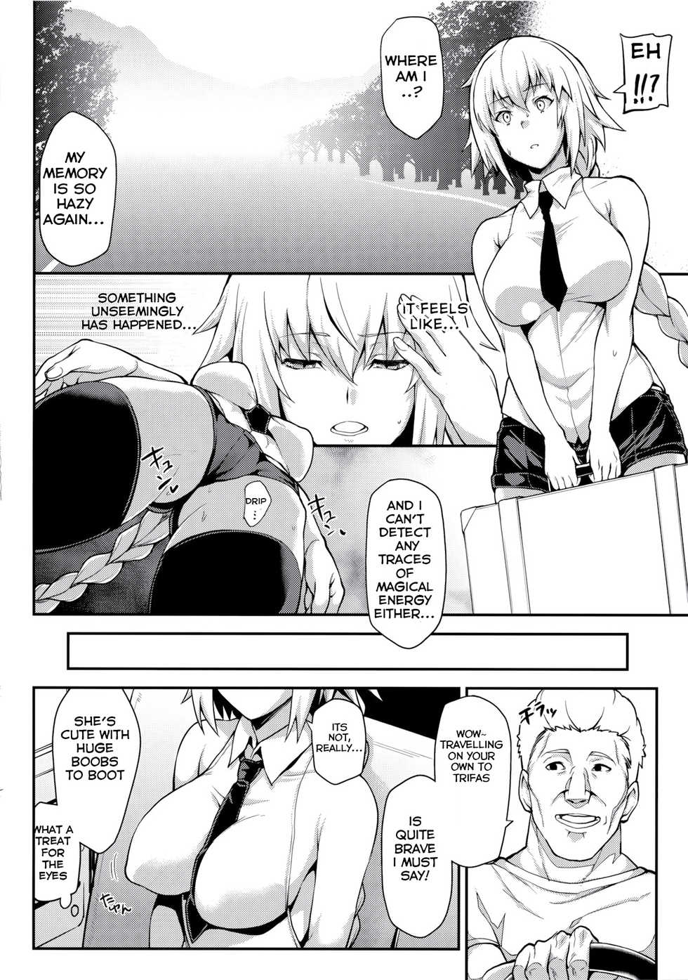 (C93) [STANKY (yozo)] Kyousei Saimin Seijo Inwai Bitch Hike | The Saint Who Got Forcibly Hypnotised Into Bitchhiking (Fate/Apocrypha) [English] [Thot Patrol] - Page 10