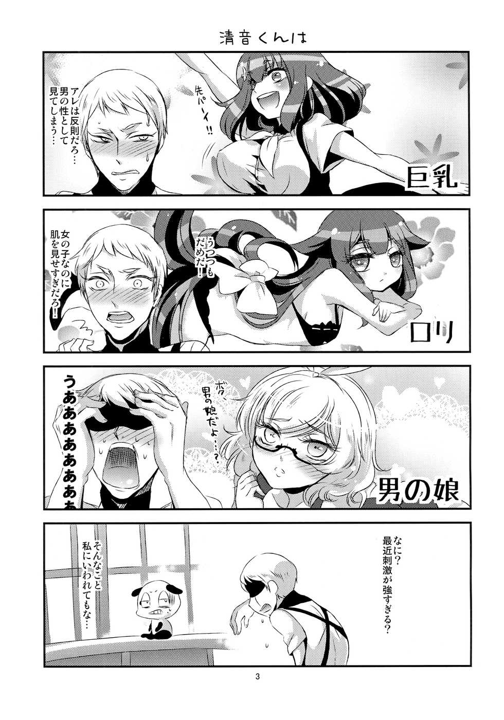 (C85) [Yakutai (Larua)] Utsutsu-chan * Utsuutsu Shinai (GATCHAMAN Crowds) - Page 2