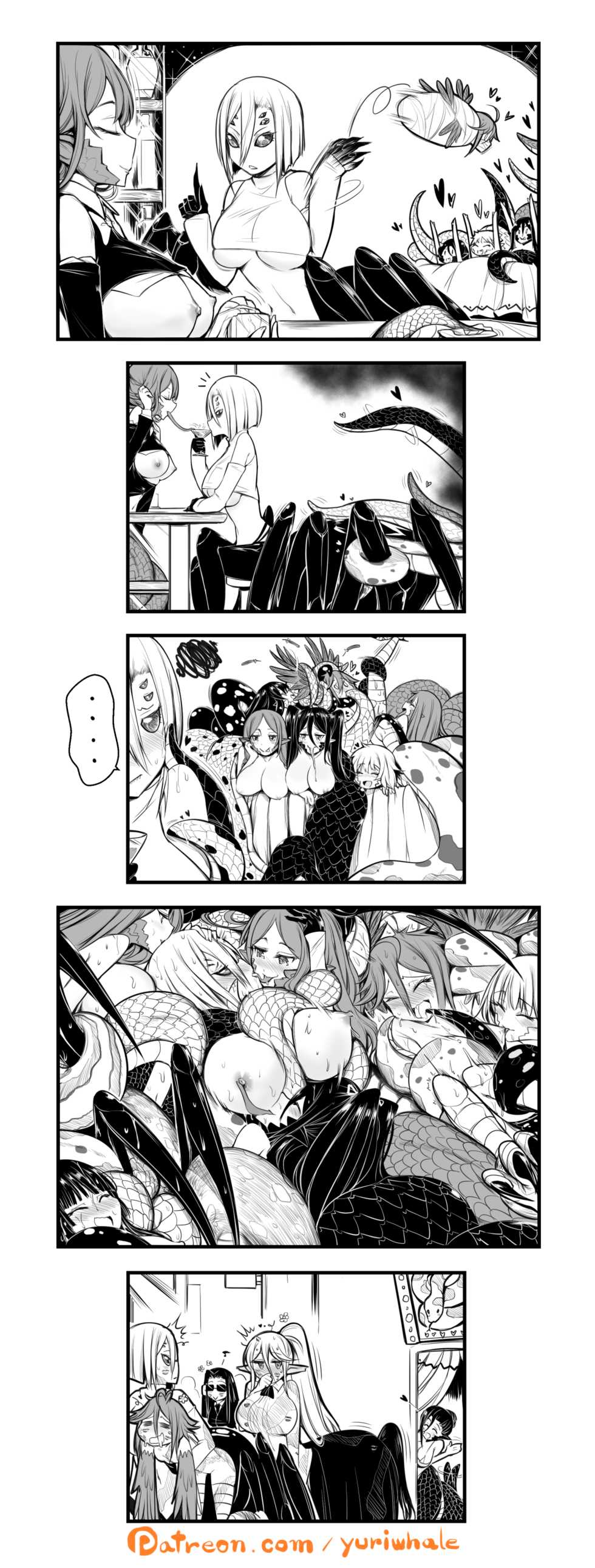 [Yuriwhale] Himitsu Kurabu (Monster Musume No iru Nichijou) - Page 3