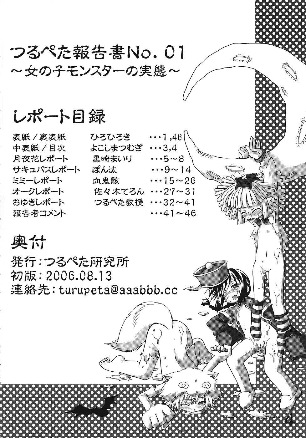 (C70) [Tsurupeta Kenkyuusho (Various)] Tsurupeta Kenkyuu Houkokusho No. 01 ~Onnanoko Monster no Jittai~ (Various) - Page 3