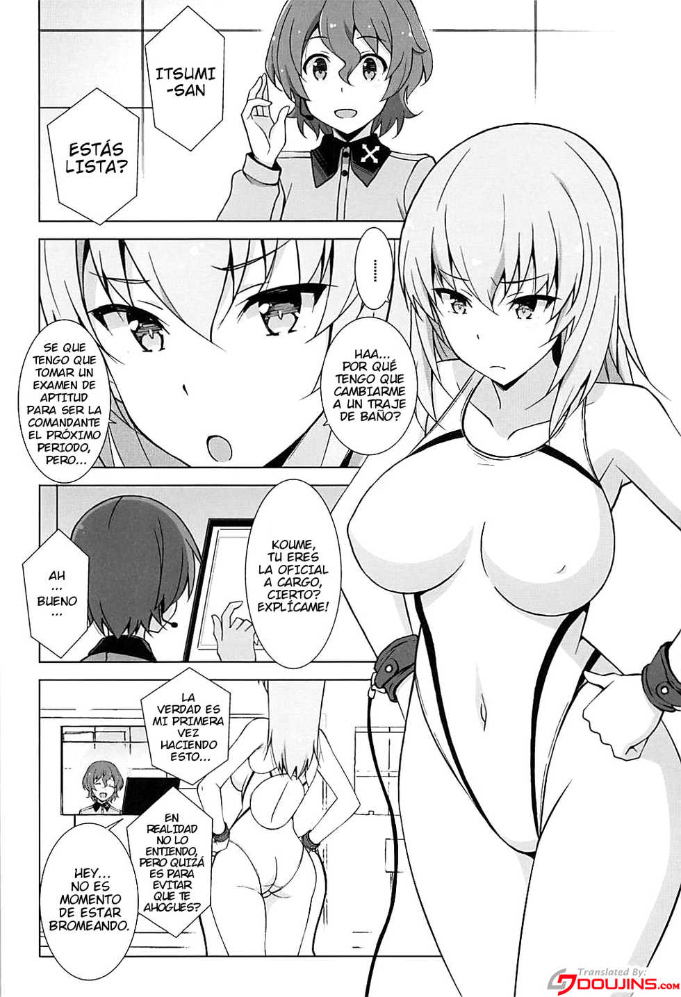 (C93) [Mushimusume Aikoukai (Nakamura Yukitoshi)] Itsumi Erika ga Kusuguri nanka ni Kuppuku Suru Wake ga Nai!! (Girls und Panzer) [Spanish] [NekoTime] - Page 3
